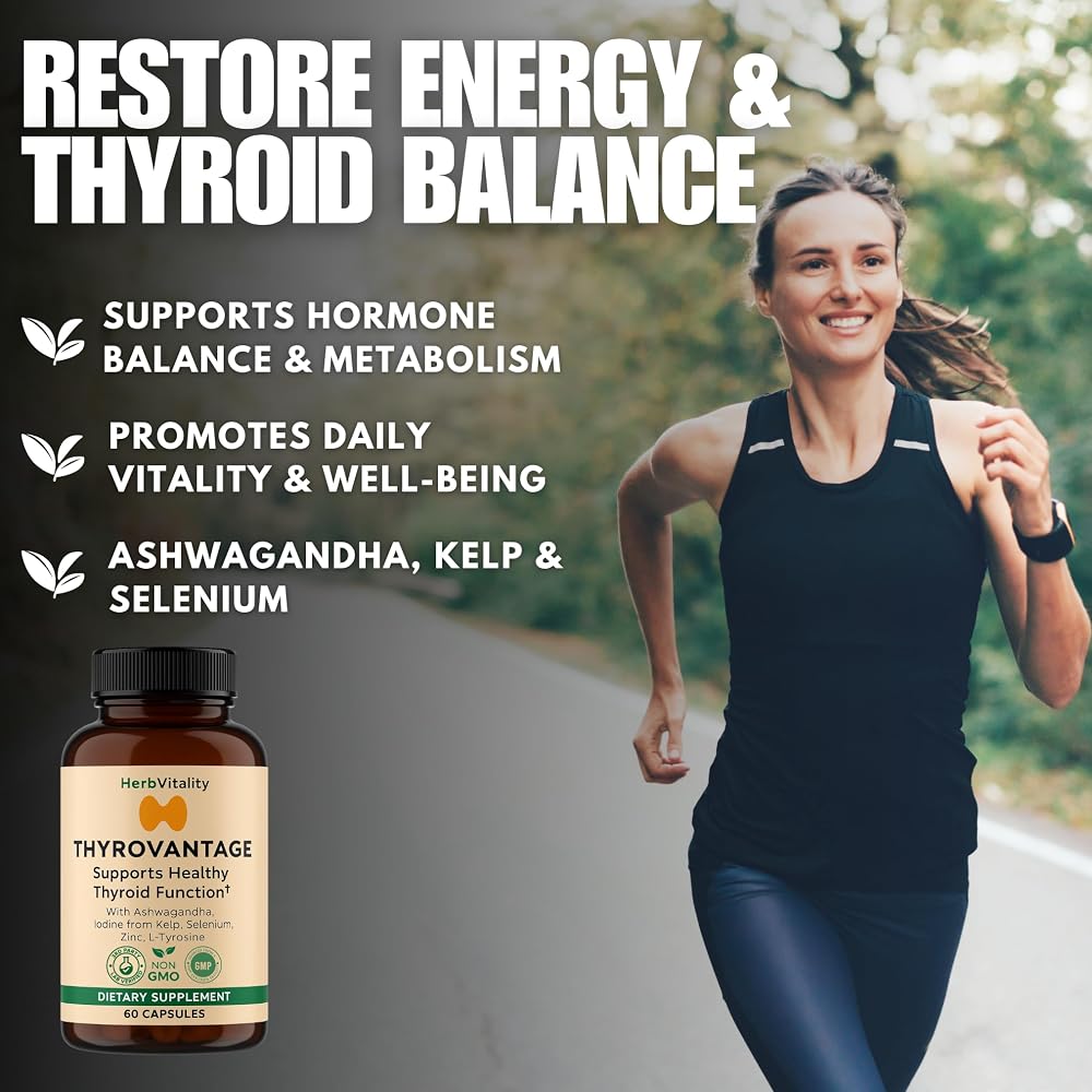 Herb Vitality Thyroid Support with Iodine & Ashwagandha - 60 Capsules - image 4