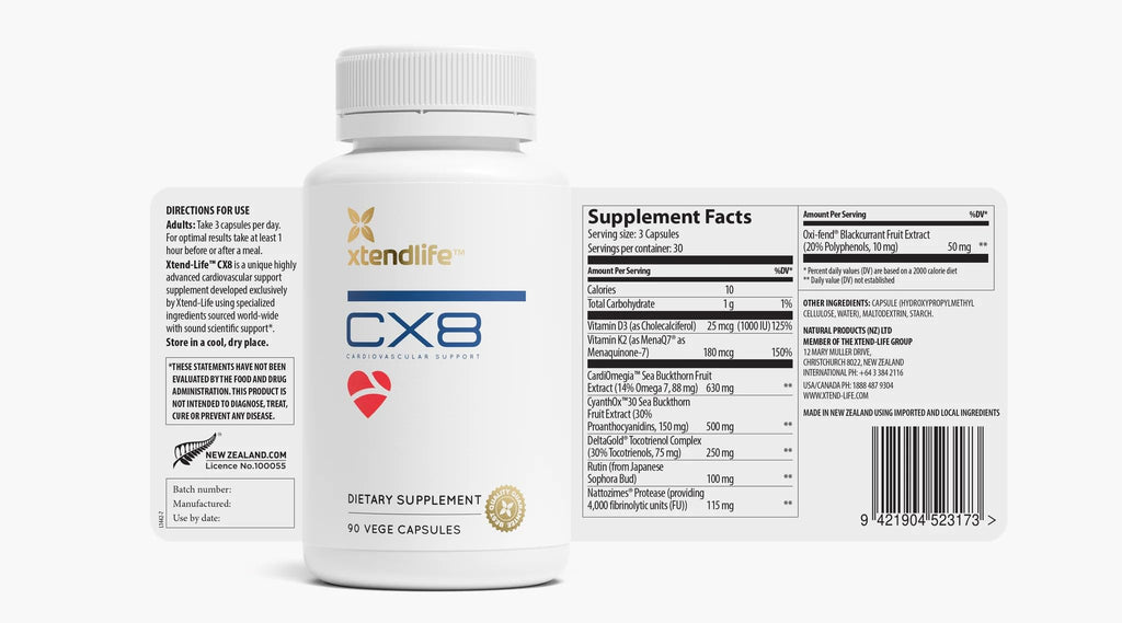 Xtendlife CX8 Heart Health Supplement - 90 Capsules - image 4