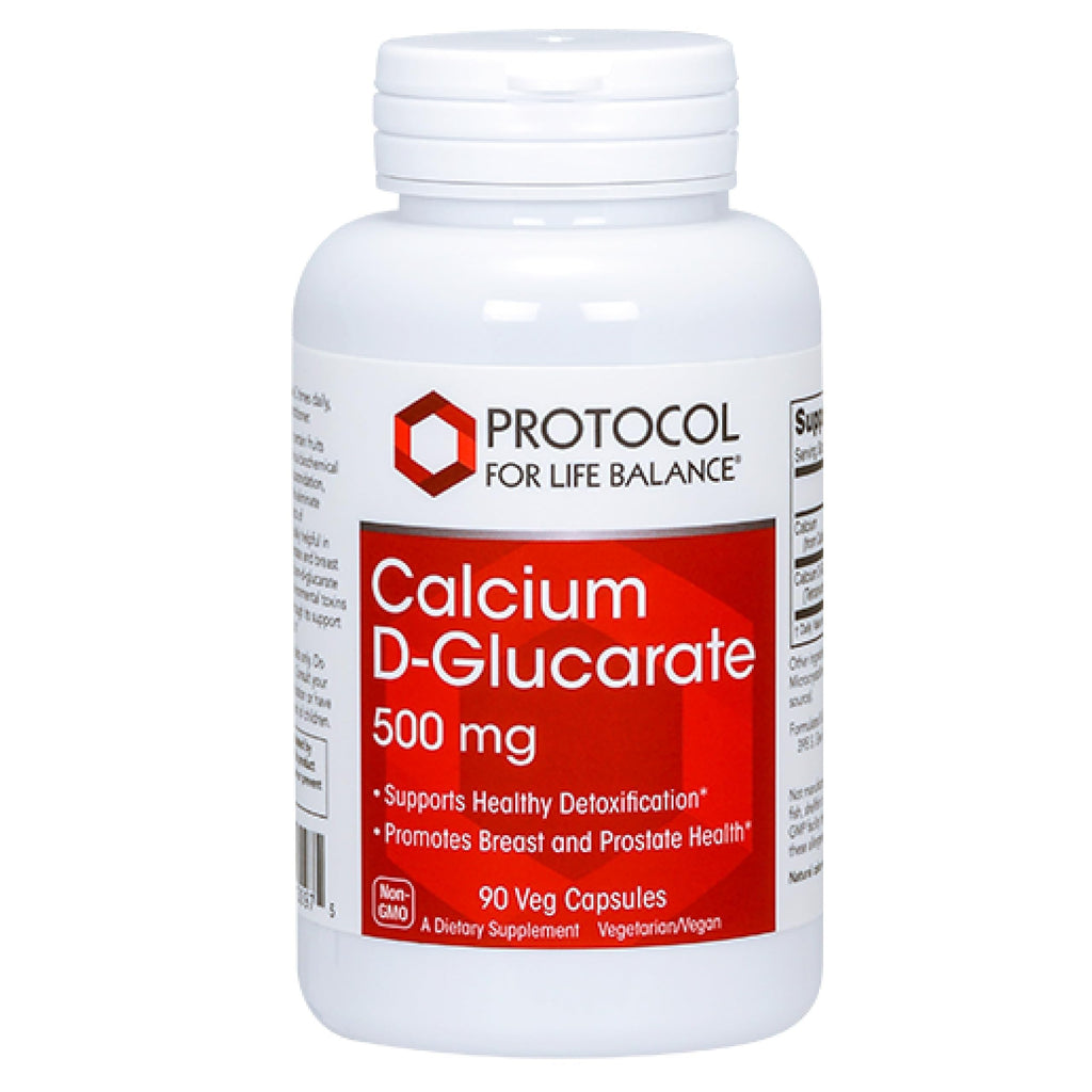 Protocol for Life Balance Calcium D-Glucarate 500mg - 90 Vegetarian Capsules
