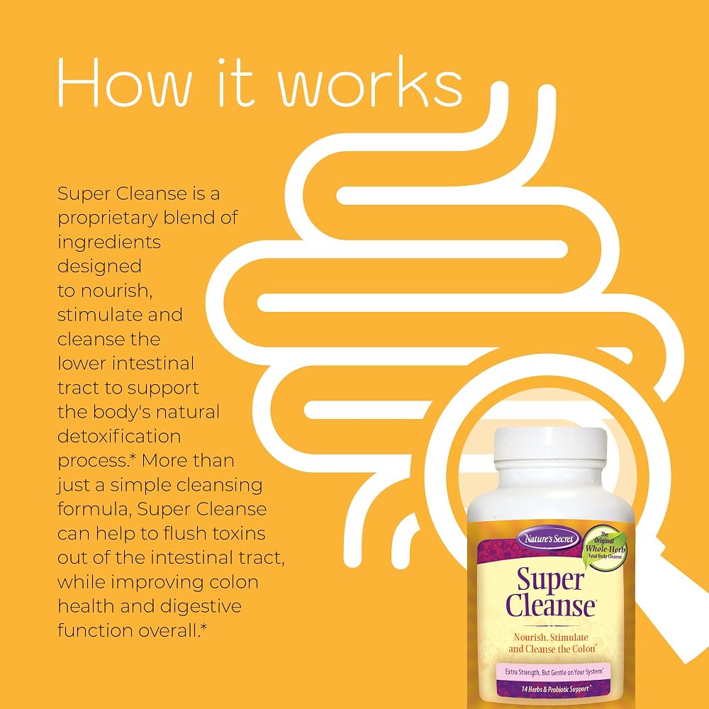 Nature's Secret Super Cleanse Herbal Colon Cleanse - 100 Tablets - image 5