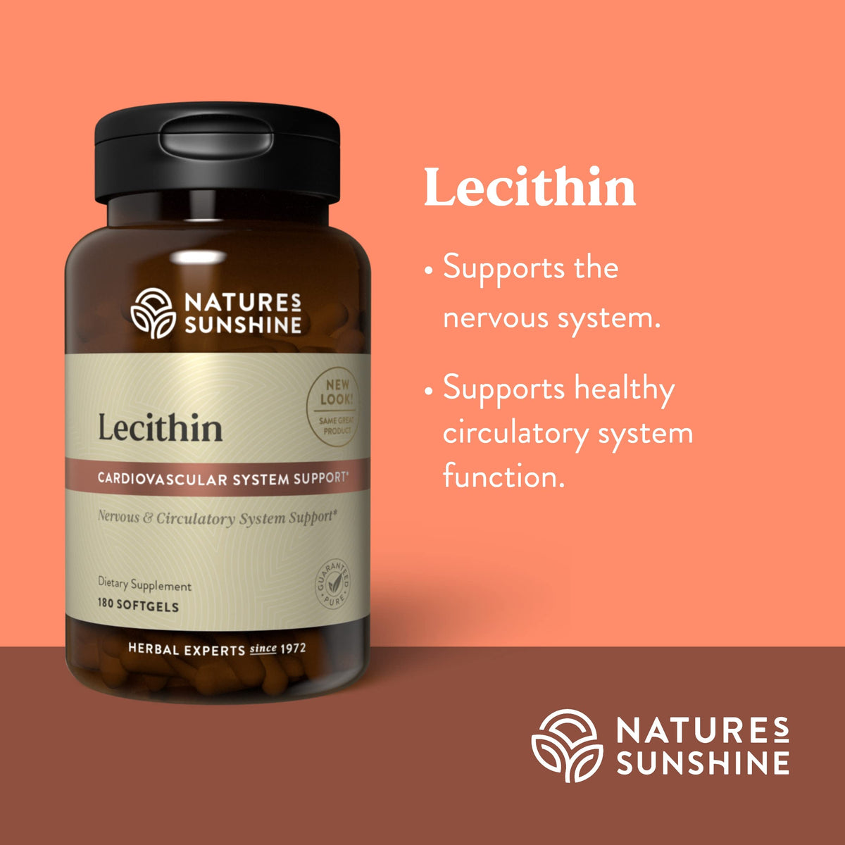Nature's Sunshine Lecithin - 180 Softgels - image 4