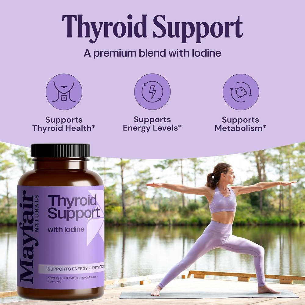 Mayfair Naturals Thyroid Support with Iodine - 120 Capsules - image 3