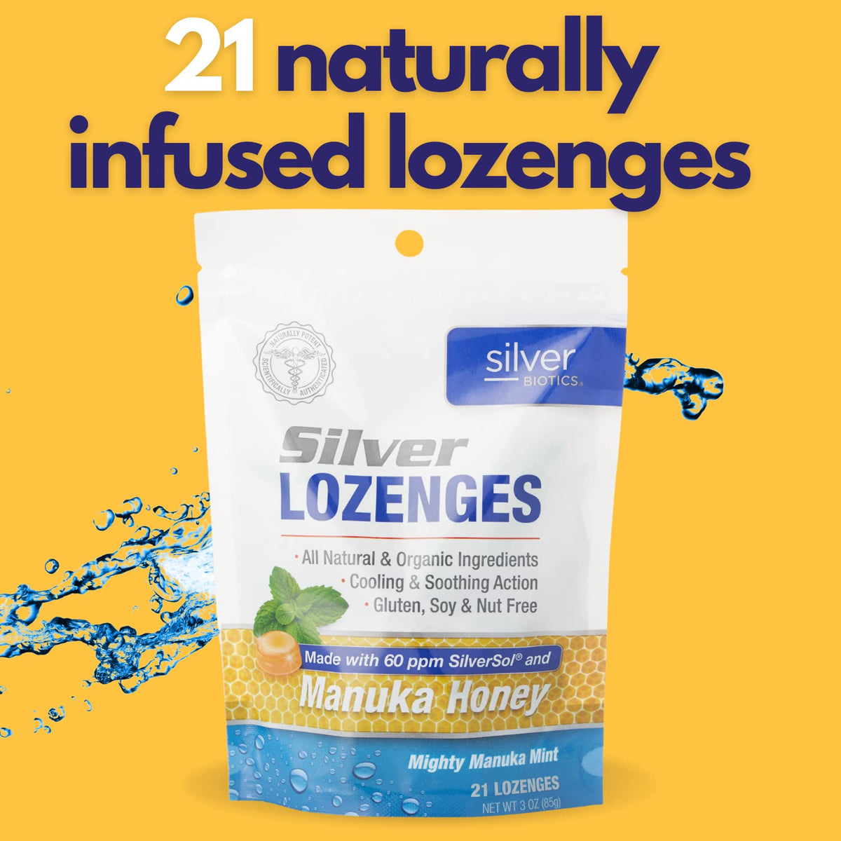 American Biotech Labs Silver Biotics Colloidal Silver Lozenges - 21 Count - image 4