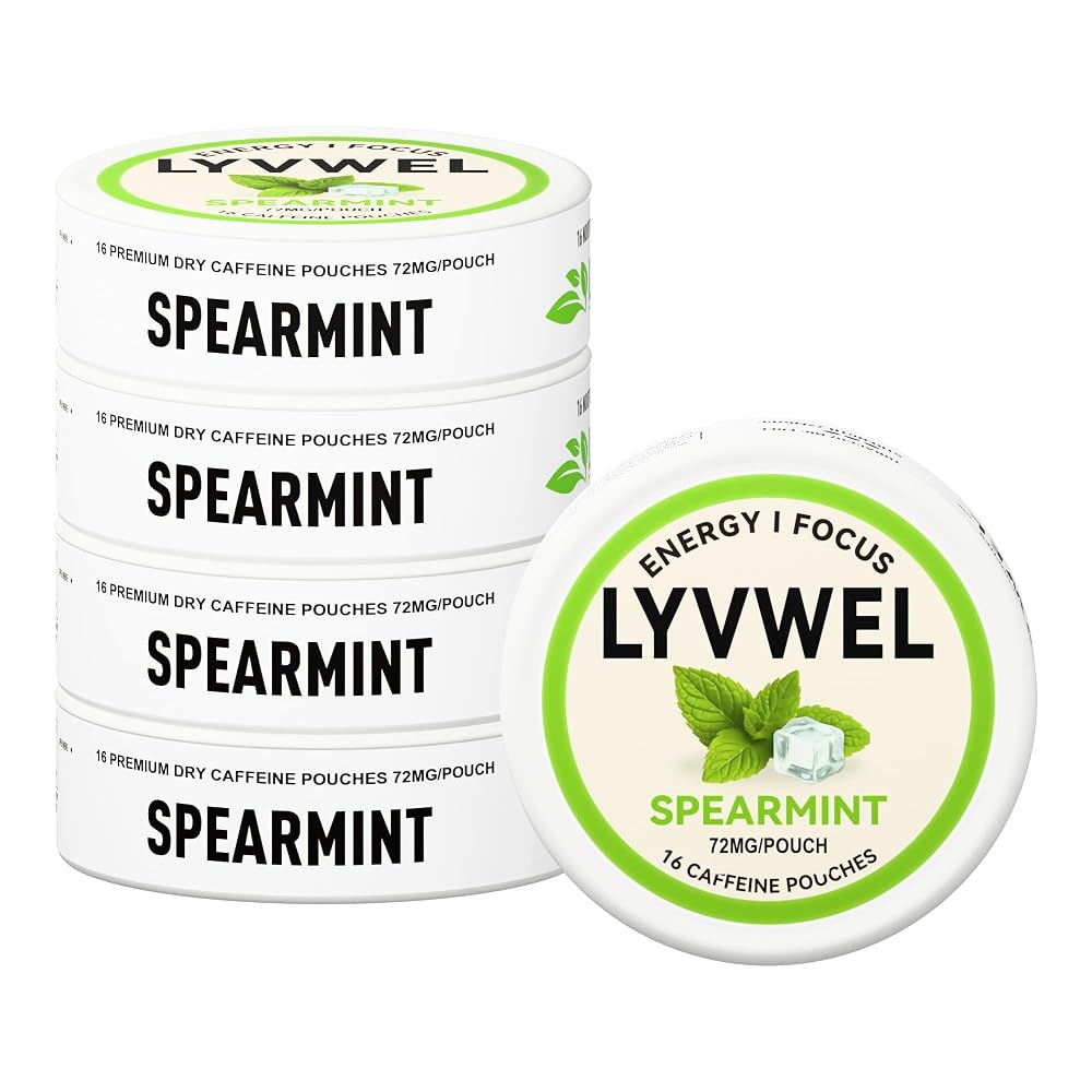 LyvWel 72mg Caffeine Energy Pouches