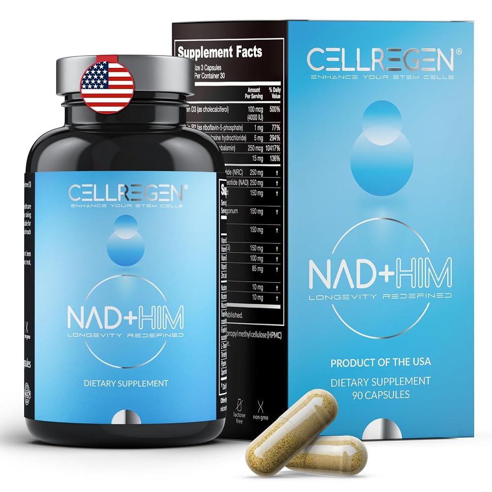 Cellregen NAD HIM NAD Supplement Nicotinamide Riboside - 90 Capsules