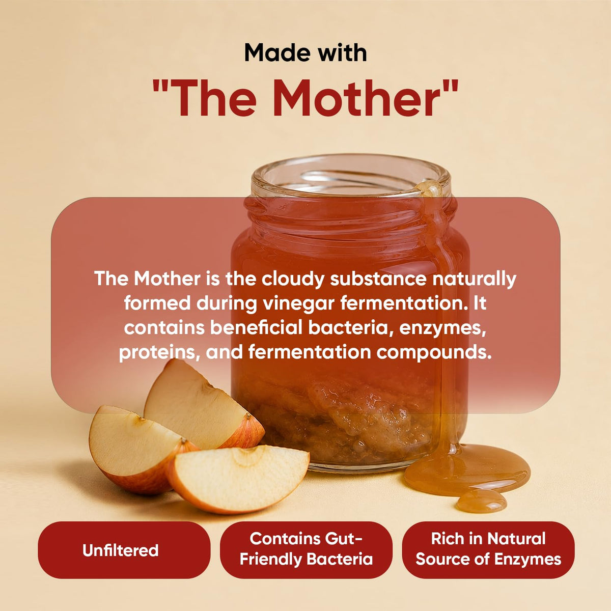 WeightWorld Apple Cider Vinegar Gummies with Mother 1000mg - 90 Count - image 3