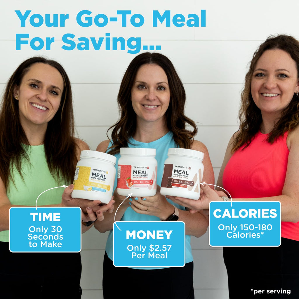 TransformHQ Meal Replacement Shake Powder 7 Servings (Peach Milkshake