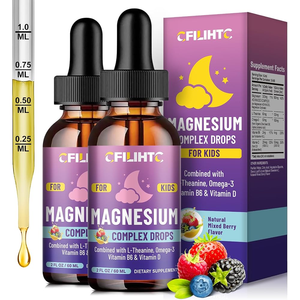 CFILIHTC Kids Magnesium Liquid Drops