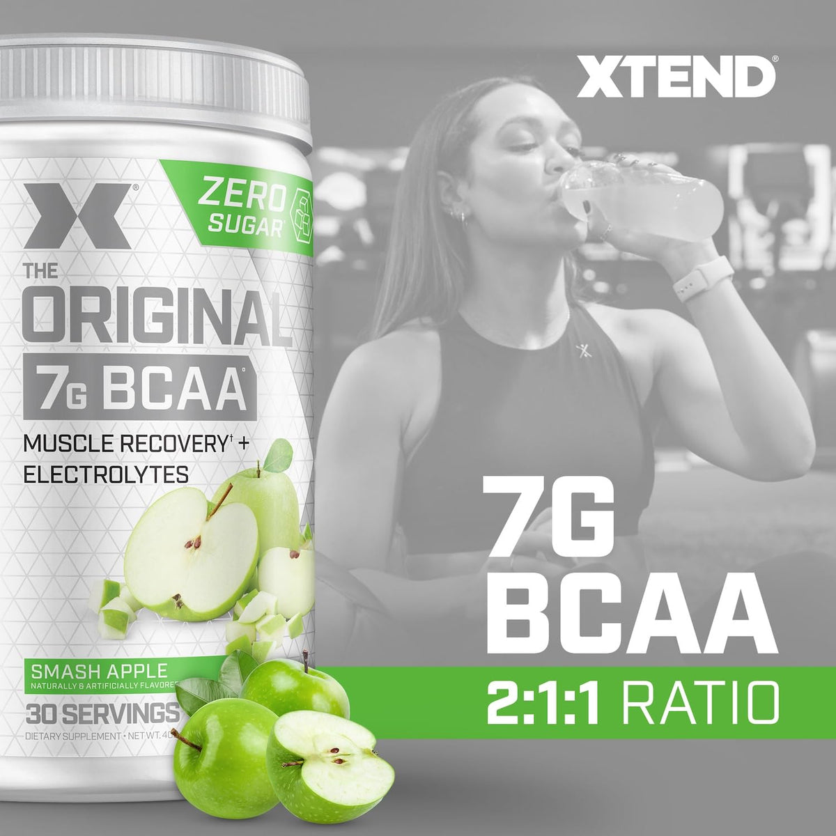 Xtend Original BCAA Powder 7g Amino Acids - 30 Servings - image 2