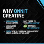 ONNIT Creatine Monohydrate Powder 5g - 30 Servings - image 5