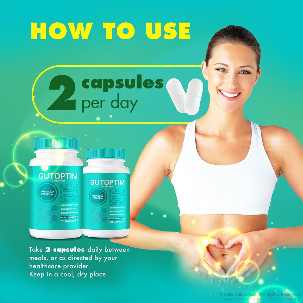NutraRize GutOptim Digestive Health Supplement - 60 Capsules - image 6