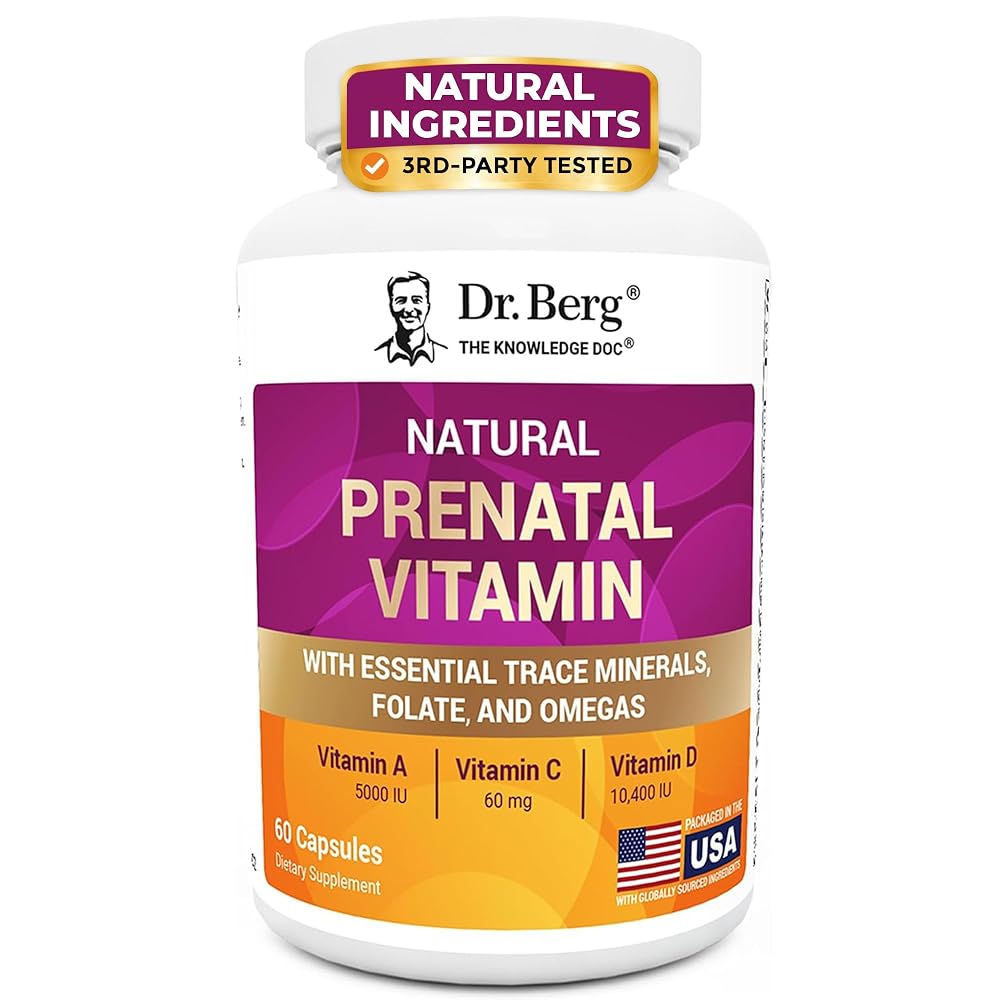 Dr. Berg Natural Prenatal Vitamins for Women - 60 Capsules