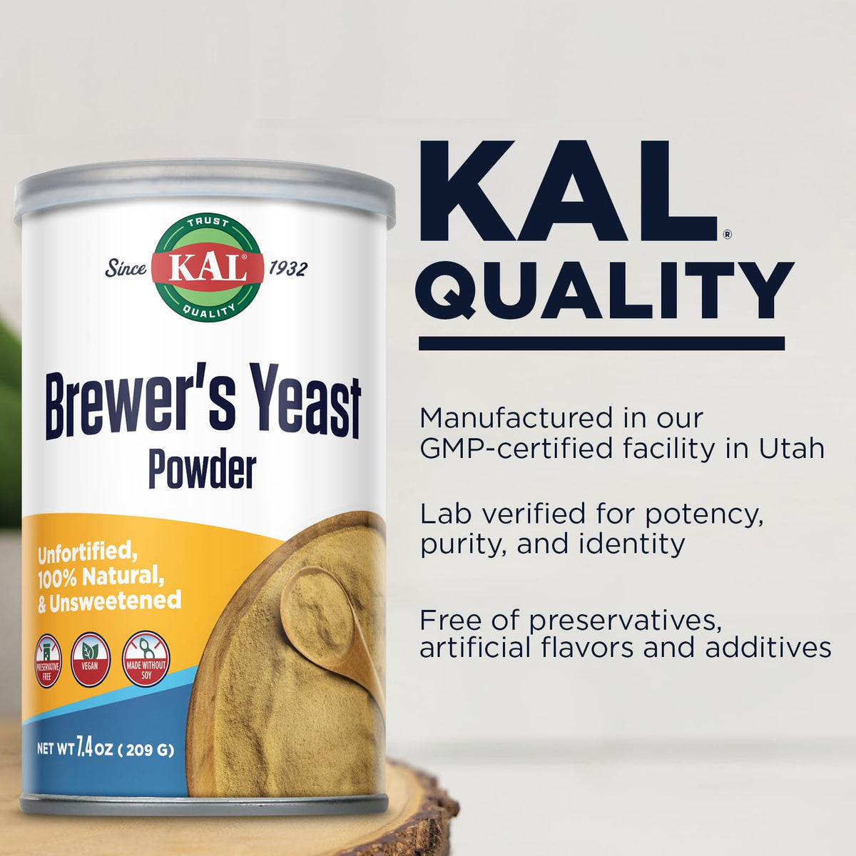 KAL Brewers Yeast Powder Unfortified - 7.4 oz - image 4