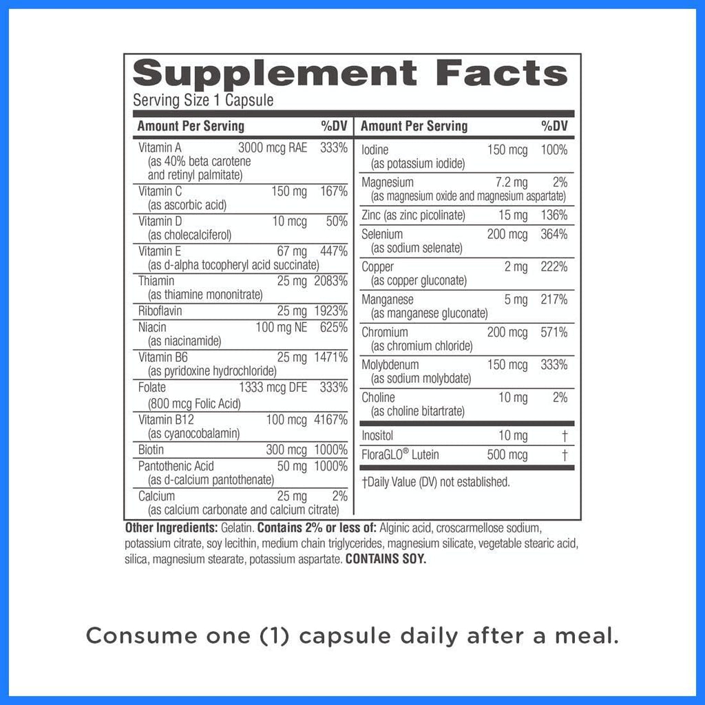 Twinlab Daily One Multivitamin without Iron - 60 Capsules - image 2