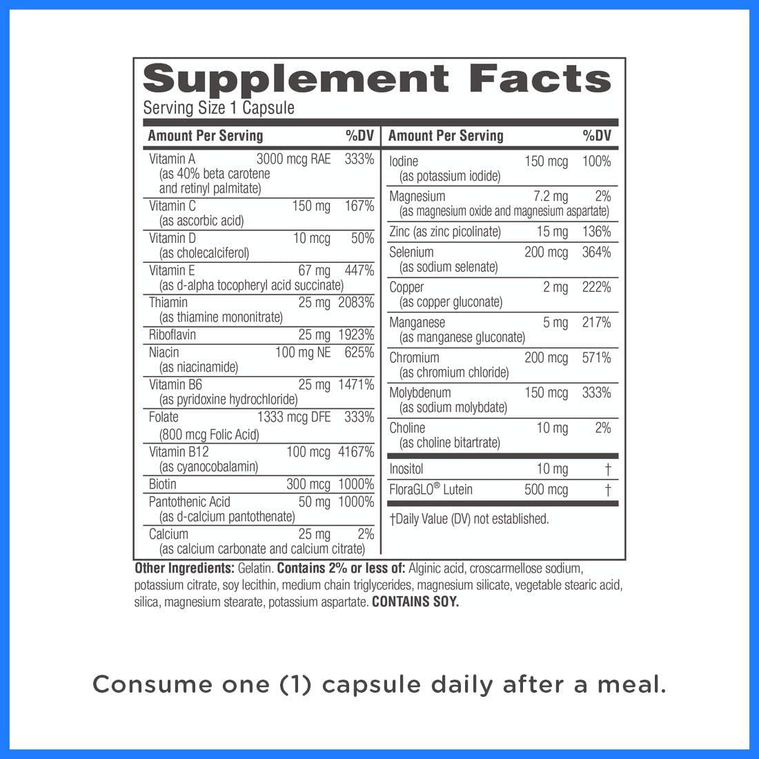 Twinlab Daily One Multivitamin without Iron - 60 Capsules - image 2