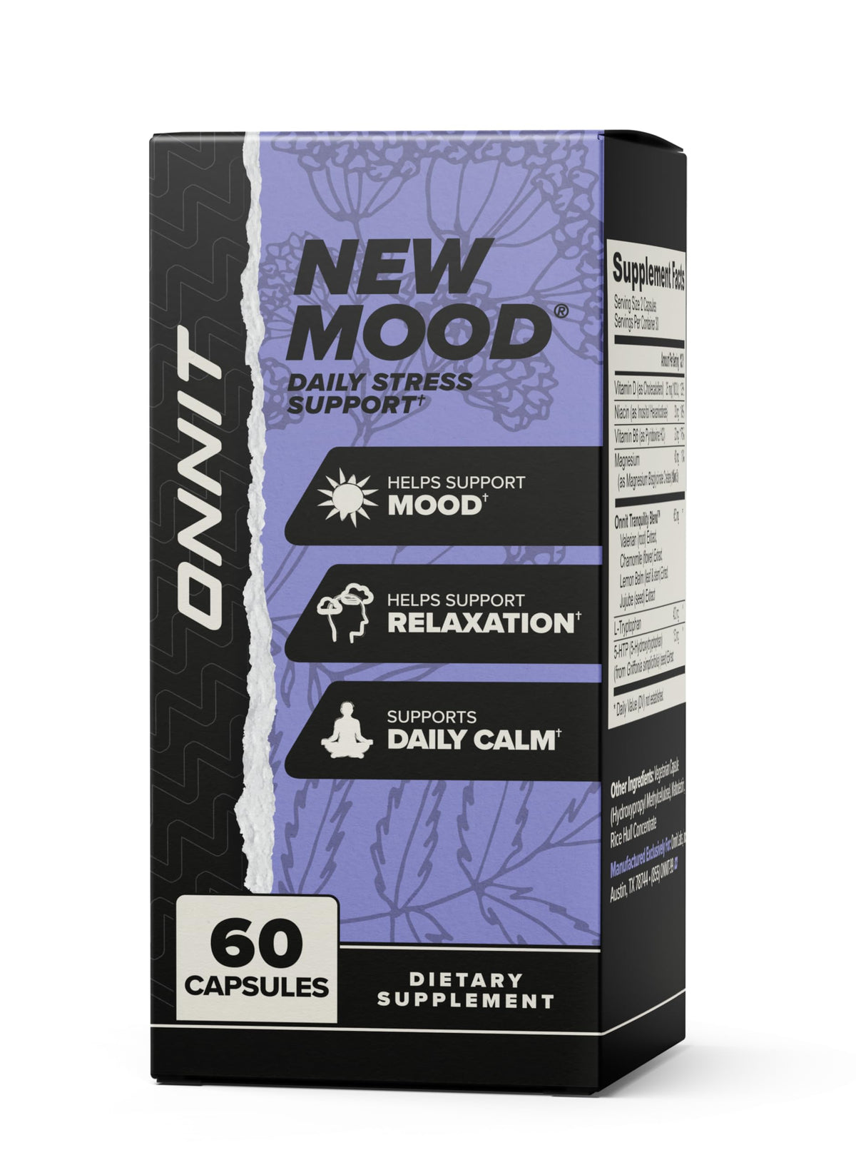 ONNIT New Mood Stress & Sleep Support Supplement - 60 Capsules - image 2
