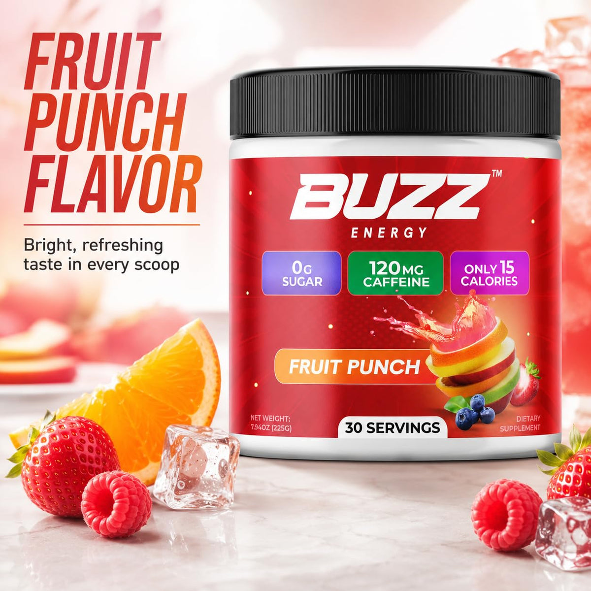 Morning Buzz Energy Drink Powder - Energy Boost Drink Mix