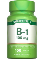Nature's Truth Vitamin B1 100mg Thiamine - 100 Tablets