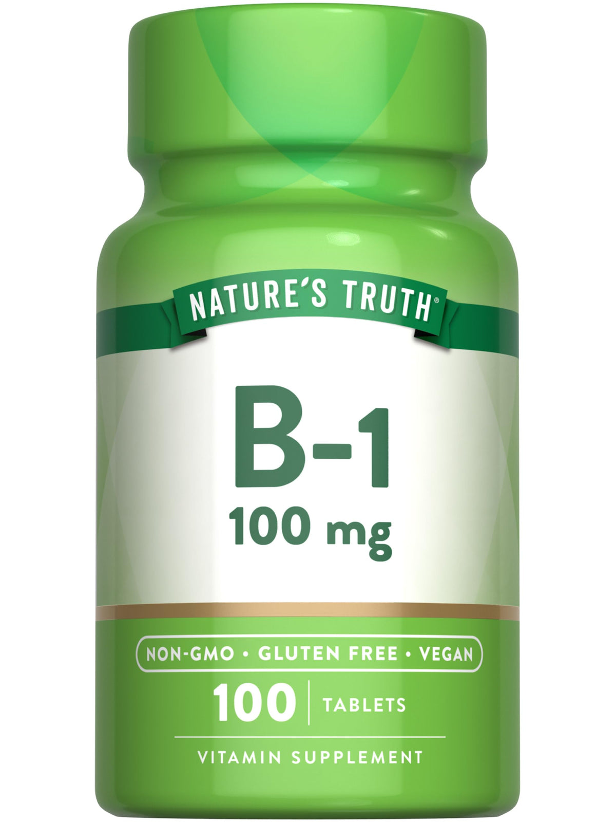 Nature's Truth Vitamin B1 100mg Thiamine - 100 Tablets