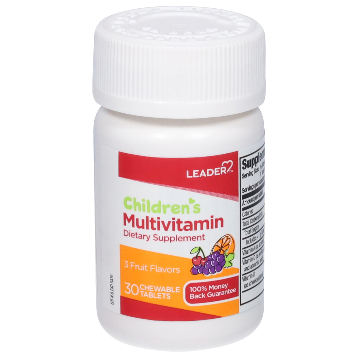 Leader Children's Multivitamin Chewable Tablets Daily Support - 30 Tablets