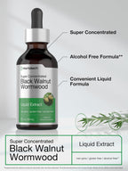 Horbäach Black Walnut Hull Wormwood Extract Tincture - 2 fl oz - image 4