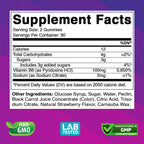 Vitabod Extra Strength Vitamin B6 Gummies 100mg - 180 Gummies - image 2