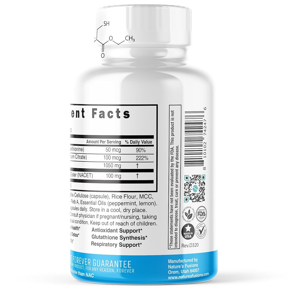 Nature's Fusions GlyNAC-ET N-Acetyl Cysteine Glycine - 60 Capsules - image 8