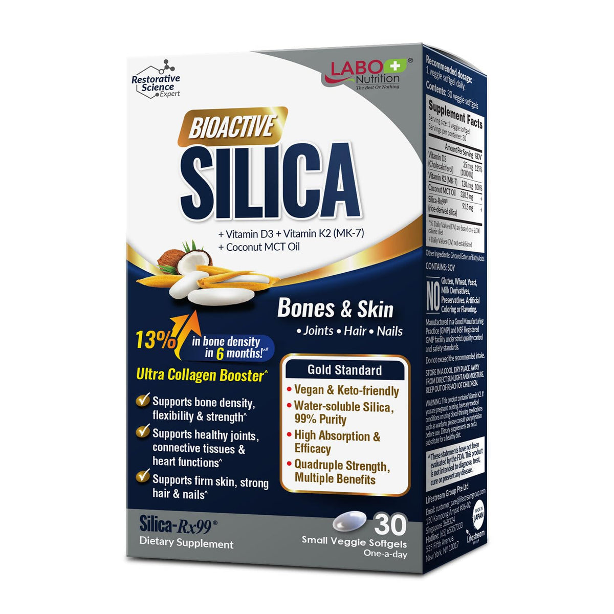 LABO Nutrition Bioactive Organic Silica