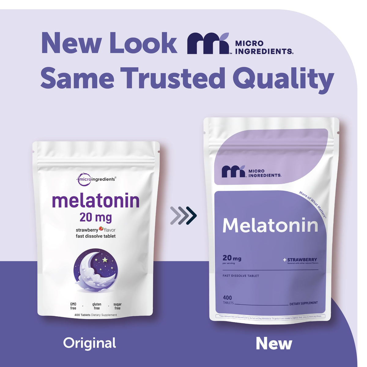 Micro Ingredients Melatonin 20mg Fast Dissolve - 400 Tablets - image 2