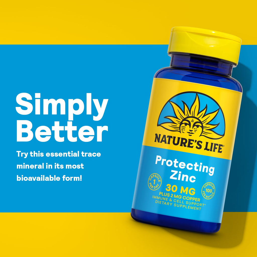 Nature's Life Zinc Picolinate 30mg with Copper - 100 Capsules - image 5