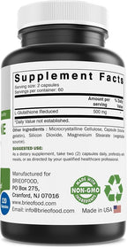 Brieofood Glutathione (Reduced) 500mg Immune Support - 120 Capsules - image 2