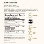 Solgar Calcium Magnesium Plus Zinc - 100 Tablets - image 2