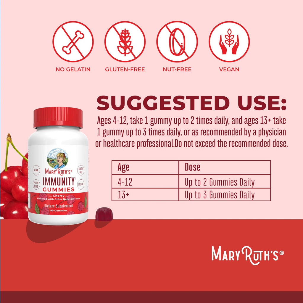MARYRUTH'S Sugar Free Immunity Gummies