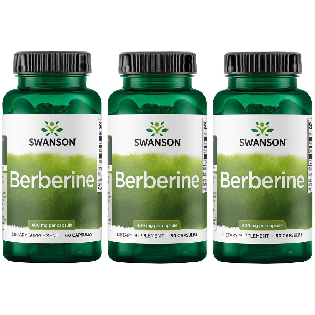 Swanson Berberine HCl Metabolic Health 400 mg - 180 Capsules