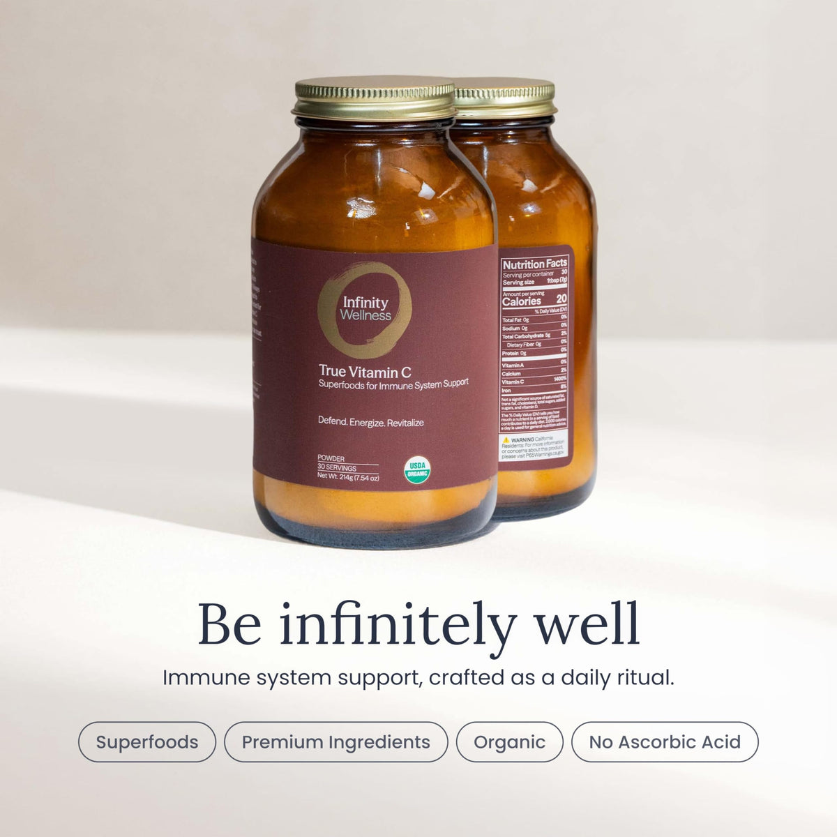 Infinity Greens True Vitamin C Powder - 30 Servings - image 8