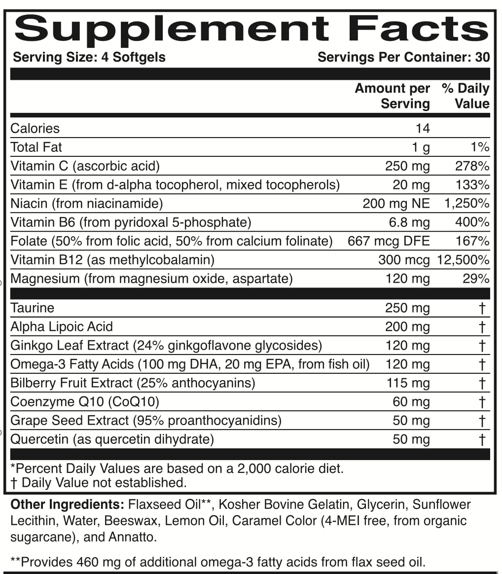 ScienceBased Health Optic Nerve Formula Eye Health Supplement - 120 Softgels - image 2