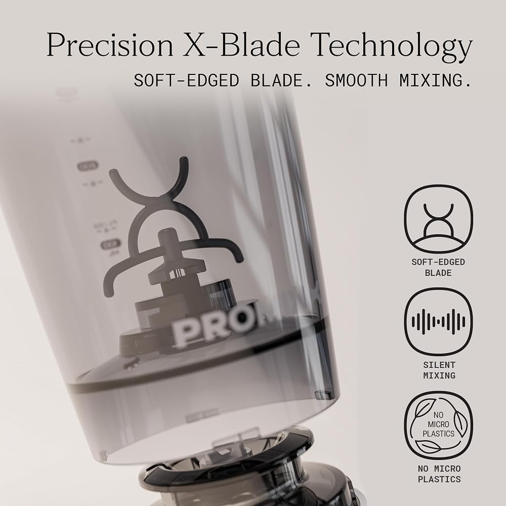 PROMIXX Pro Electric Shaker Bottle 600ml, Stainless Steel