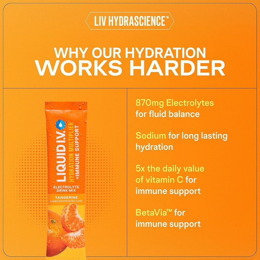 Liquid I.V. Hydration + Immune Electrolytes Mango Passionfruit - 14 Count - image 4