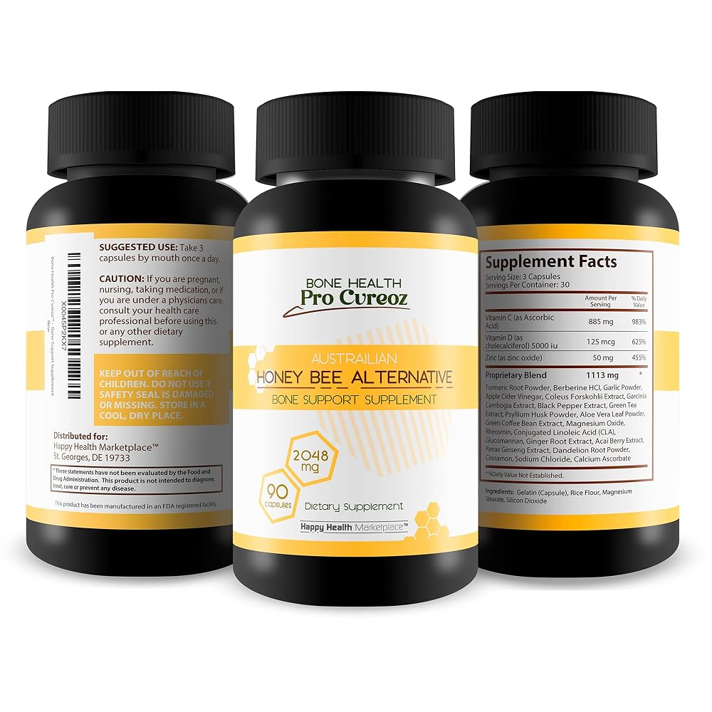 Happy Health Marketplace Vitamin D Bone Health Capsules - 90 Count - image 4