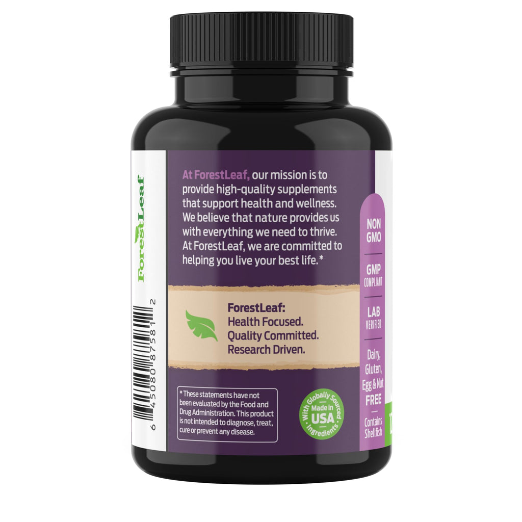 ForestLeaf Glucosamine Chondroitin MSM Joint Support - 120 Capsules - image 8