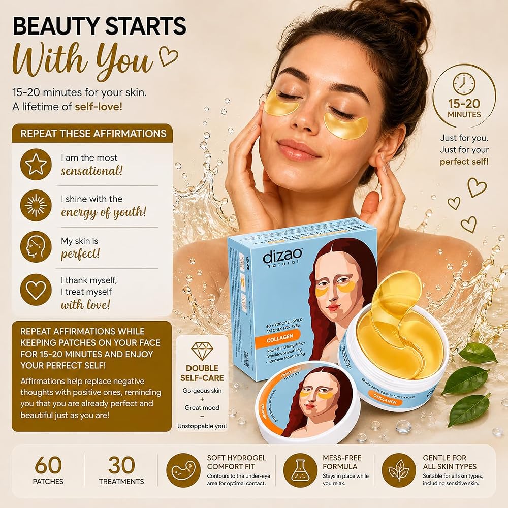 Dizao Collagen Under Eye Patches, Firming & Smoothing - 60 Patches - image 6
