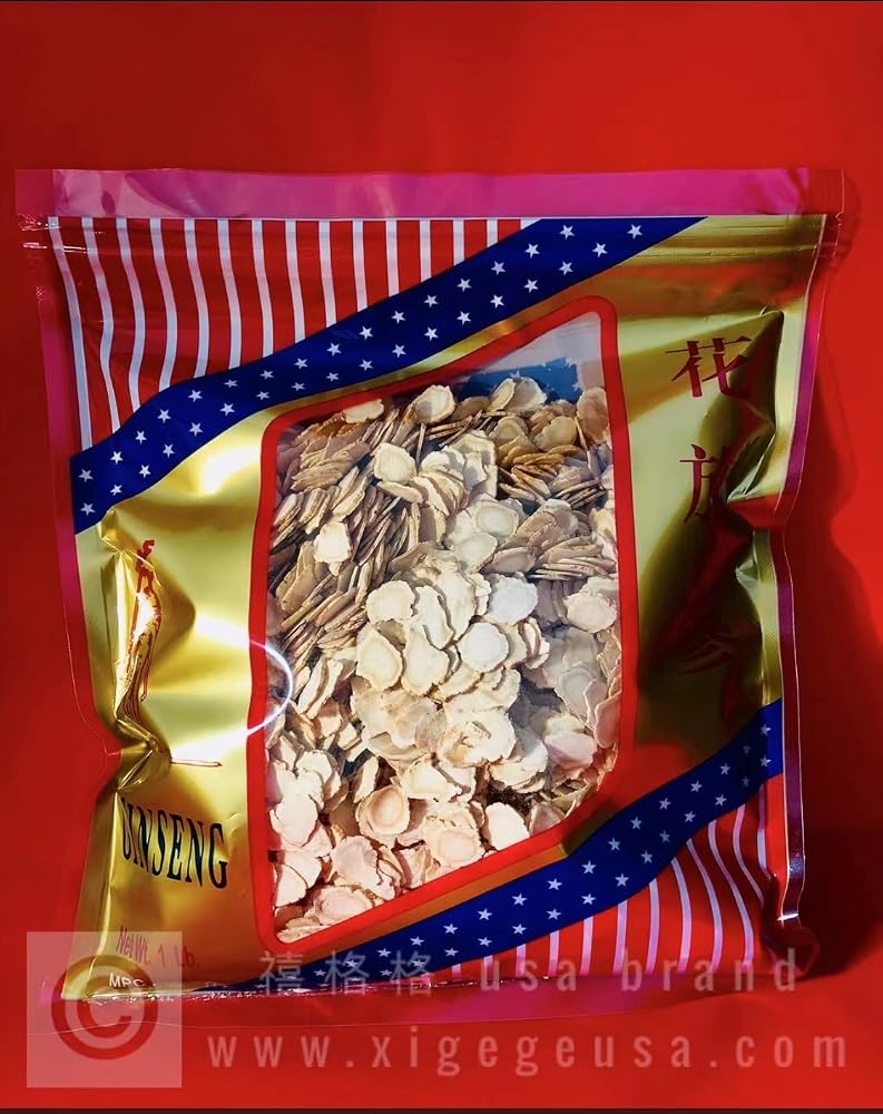 Xi Ge Ge Wisconsin Ginseng Slice - 16 Ounce (200 Slices)