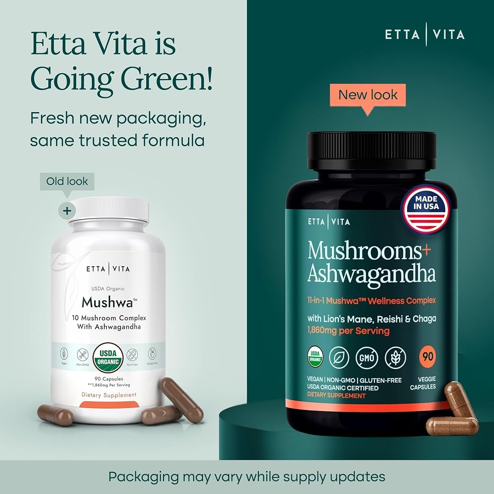 Etta Vita Lions Mane Mushroom Complex 11-in-1 - 90 Capsules - image 8