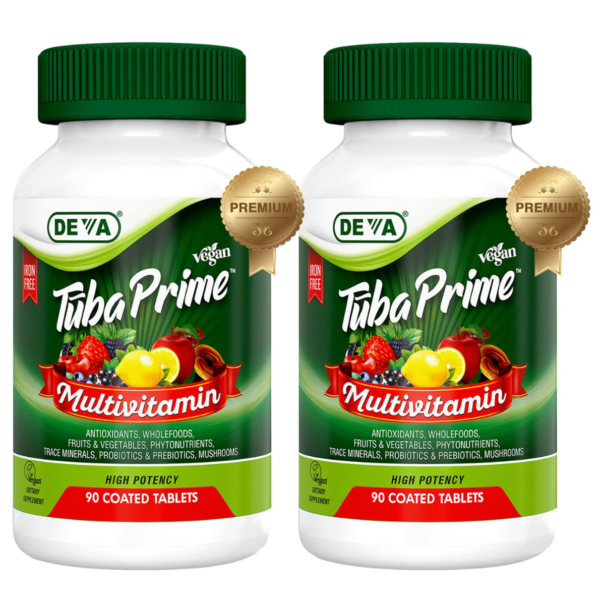 DEVA Tuba Prime Vegan Multivitamin Iron-Free