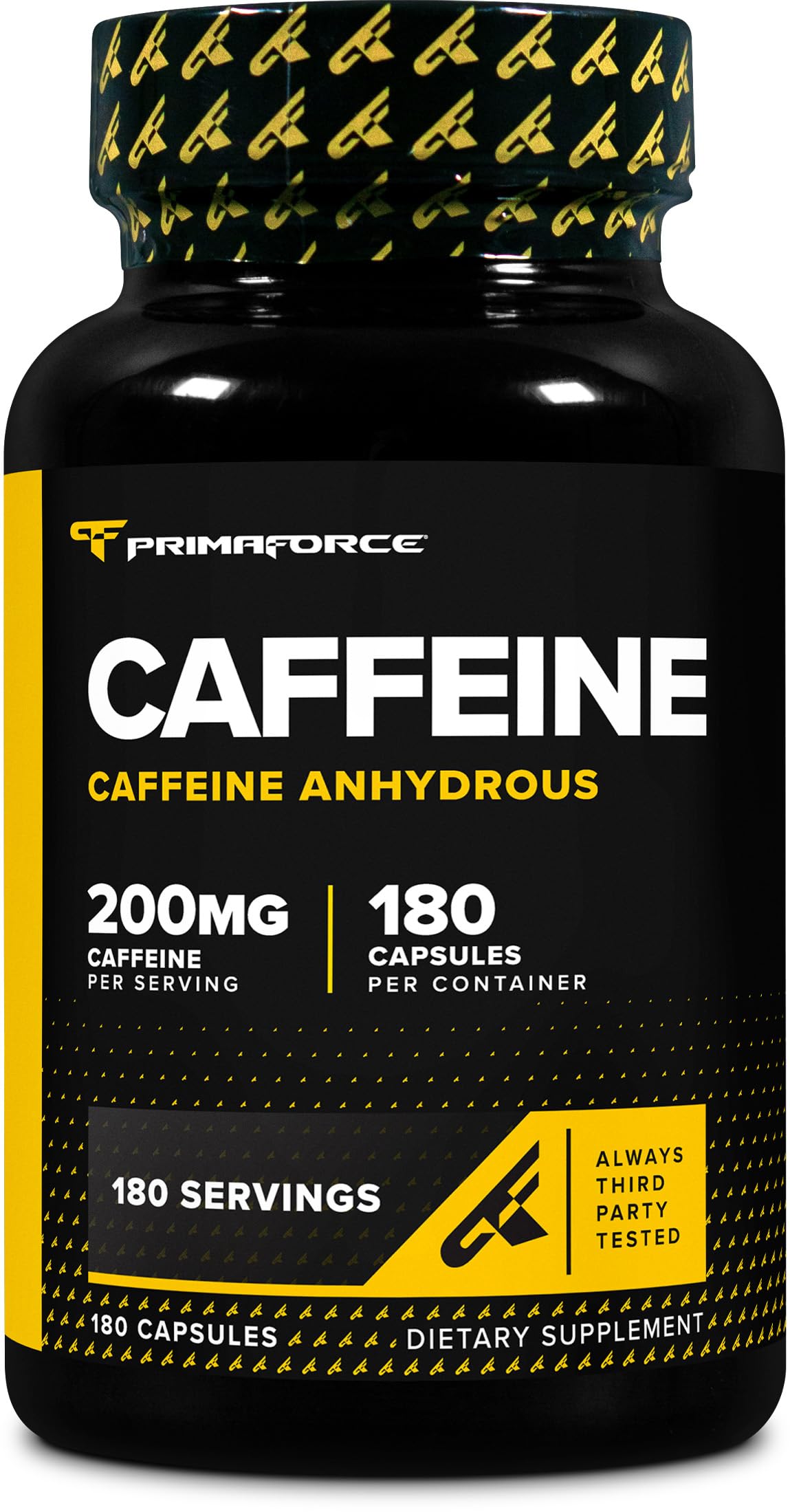 Primaforce Caffeine Pills 200mg - 180 Capsules