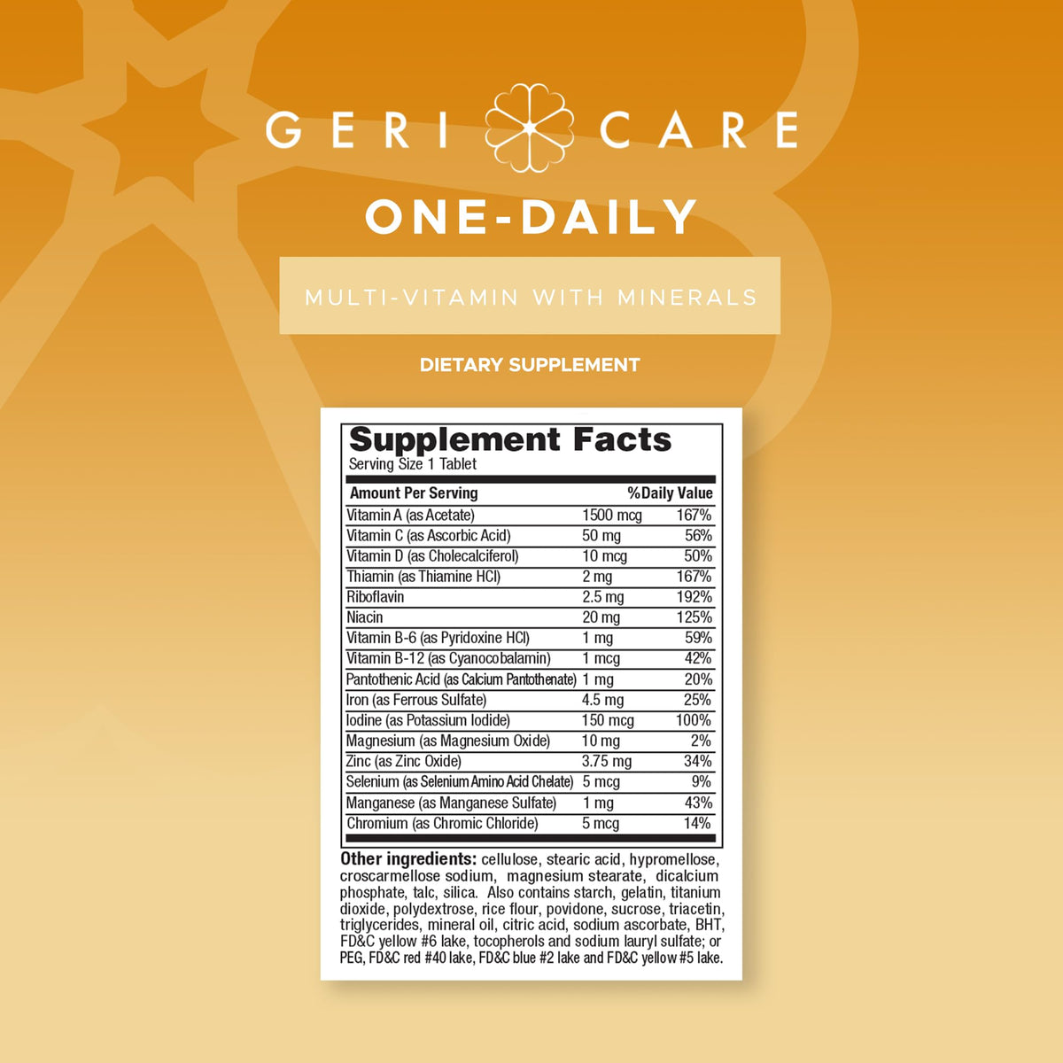 GeriCare One-Daily Multi-Vitamin & Minerals