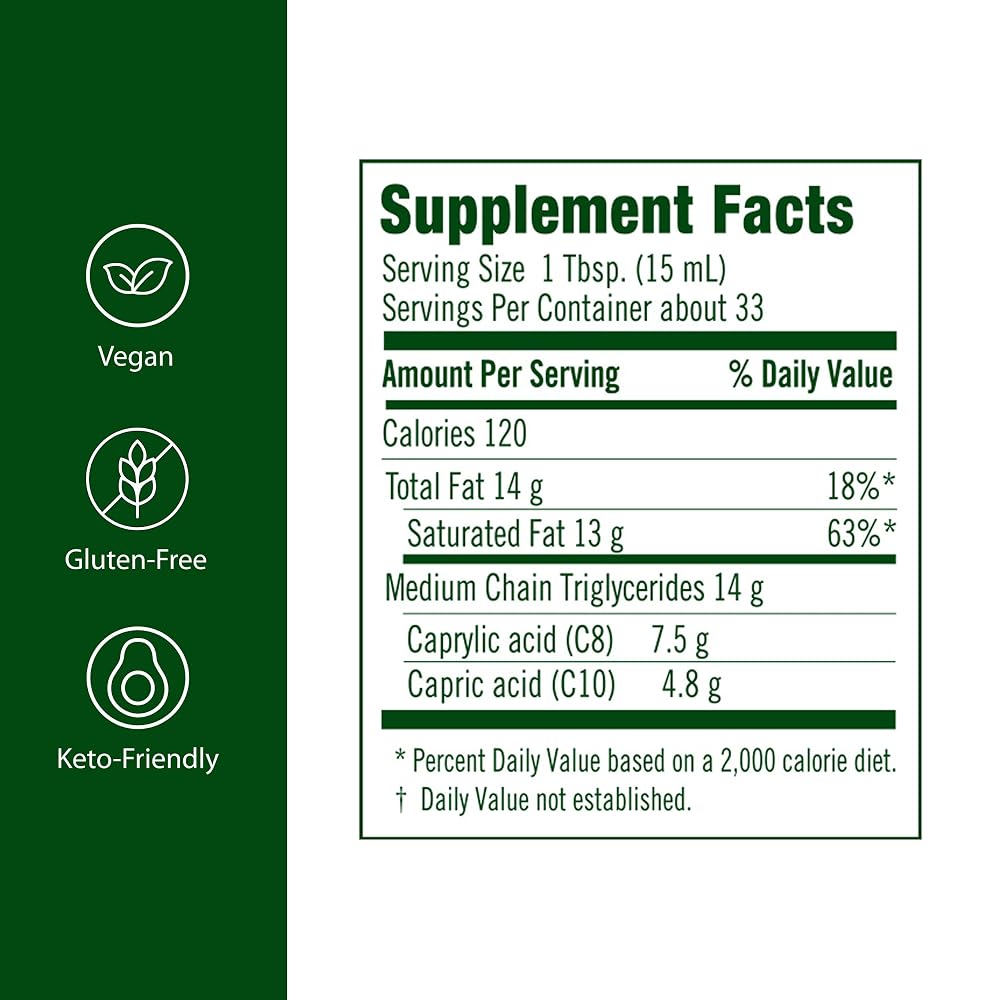 Flora Certified Organic MCT Oil C8 & C10 - 32 fl. oz. - image 2