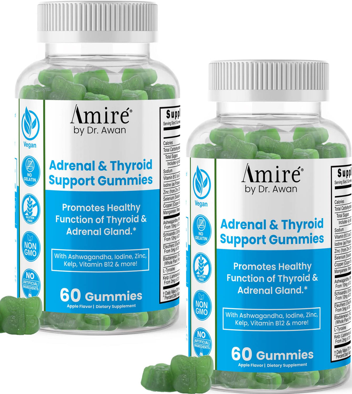 Amire Thyroid and Adrenal Support Gummies by Dr Awan - 1