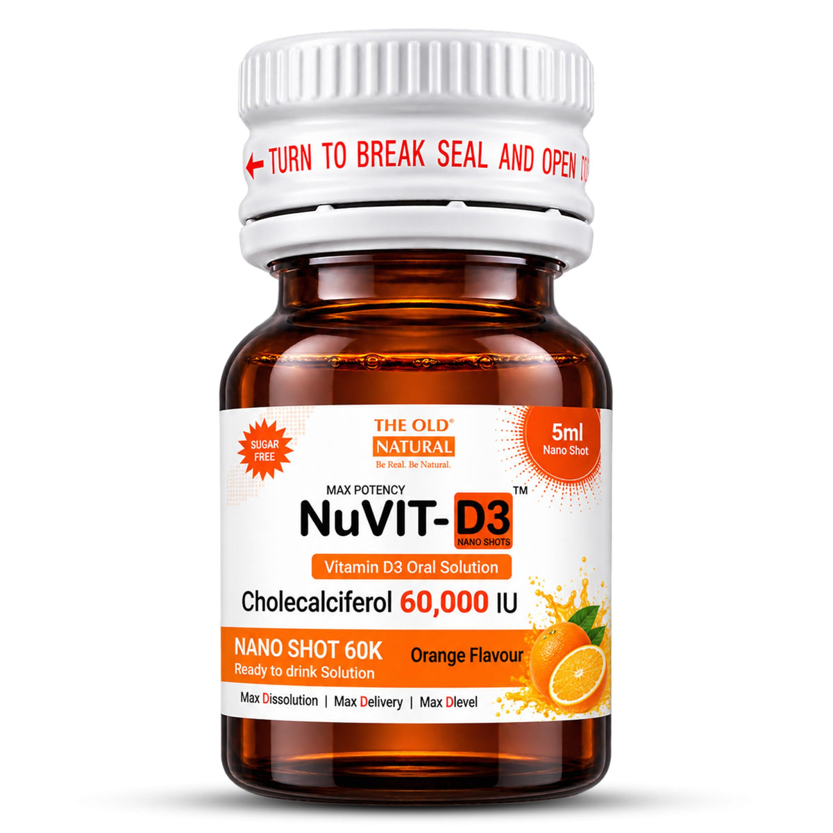 The Old Natural Nuvit D3 Vitamin D3 60000 IU Nano Shots - 8 Pack - image 3