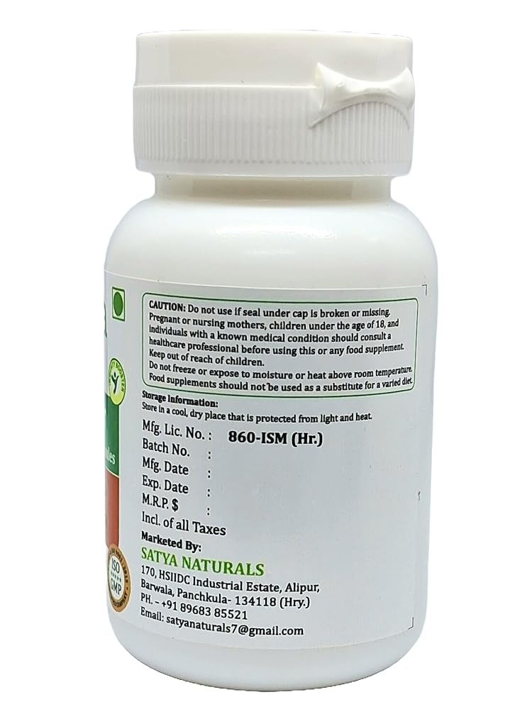 Satya Naturals Kanchnar Forte Capsules 500 mg. 60 Veg. Capsule